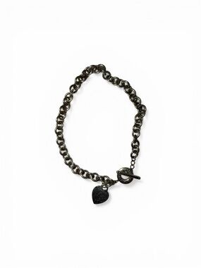 Tiffany & Co. Solver Heart Charm Toggle Necklace